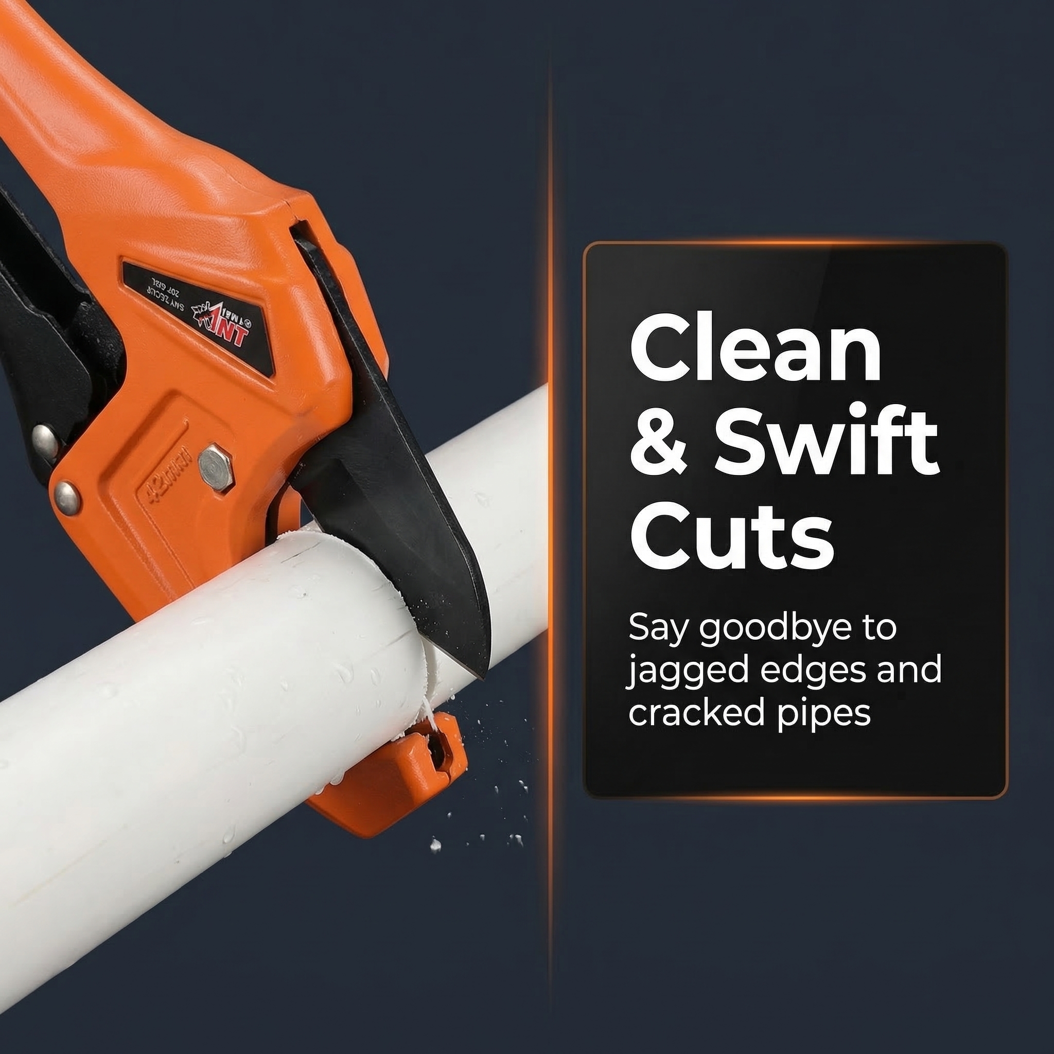 STARLINE Clamp-On Pipe Cutter with Die-Cast Aluminum Handle & Body 65Mn Blade HRC 55 Quick-Change Design for Industrial Use image 5