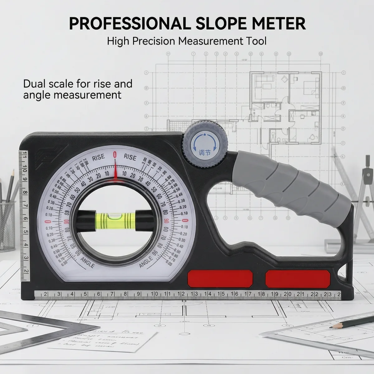 STARLINE Factory Hot Sale DIY Multifunctional Aluminum Alloy Plastic Bubble Inclinometer Slope Measuring Instrument Model Tools image 3