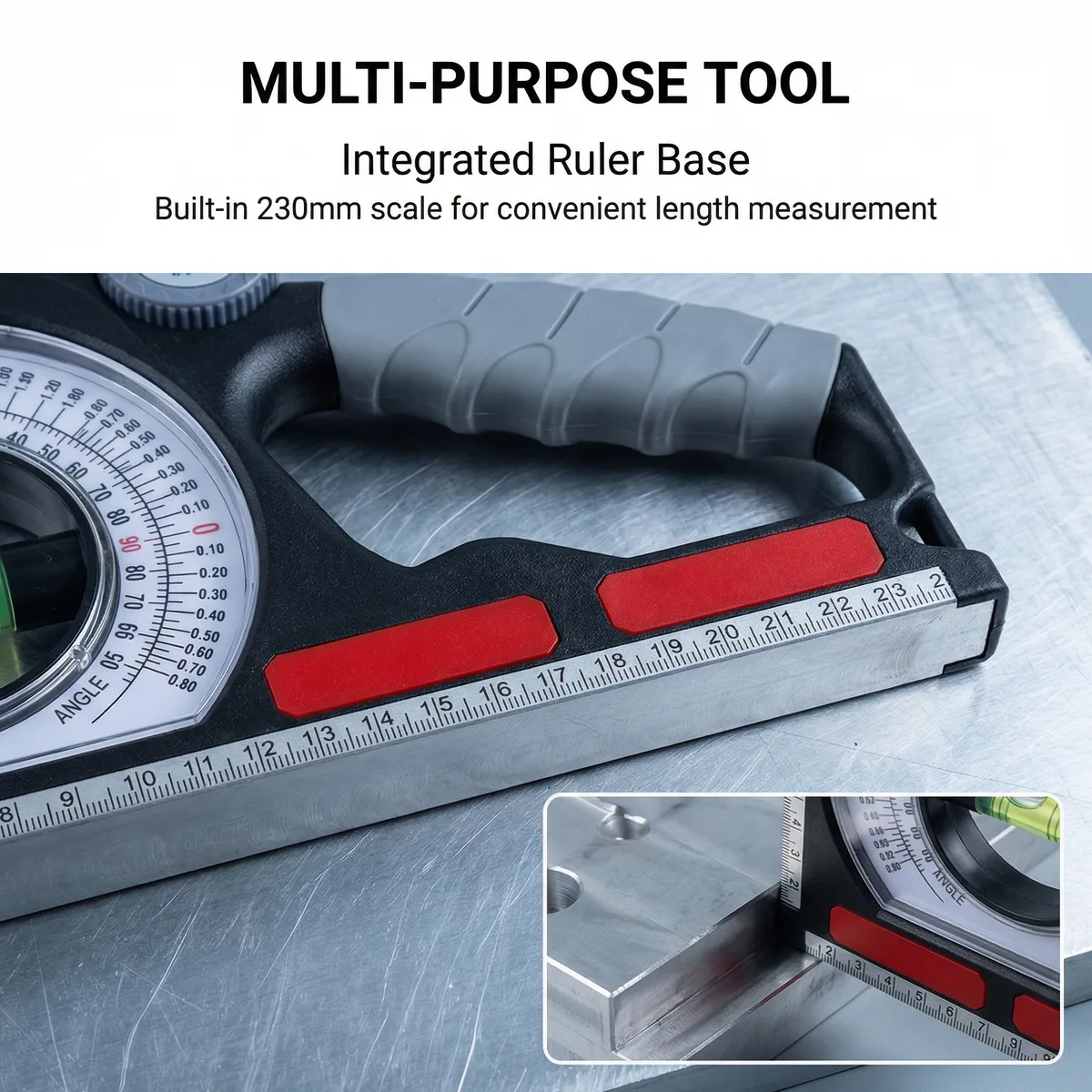 STARLINE Factory Hot Sale DIY Multifunctional Aluminum Alloy Plastic Bubble Inclinometer Slope Measuring Instrument Model Tools image 6