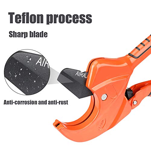 STARLINE Industrial/DIY Grade Ratcheting Clamp-On Aluminum Alloy Tungsten Carbide Pipe Cutter 1-1/4" Capacity PEX Pipes image 4