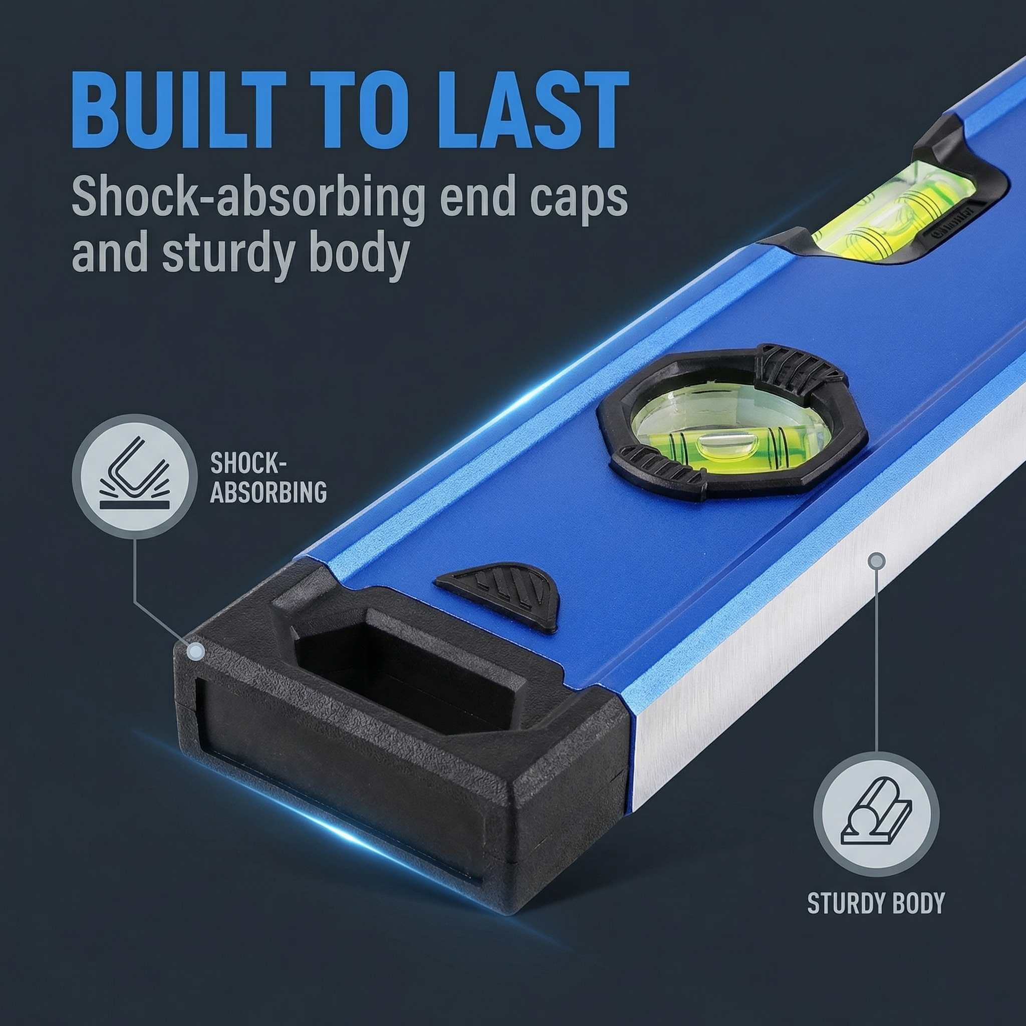Starline Industrial-Grade IORI 400mm Spirit Level 0.5mm Accuracy 4-Point Magnet 45 Emission Angle Tile Thickness 0.5mm image 4