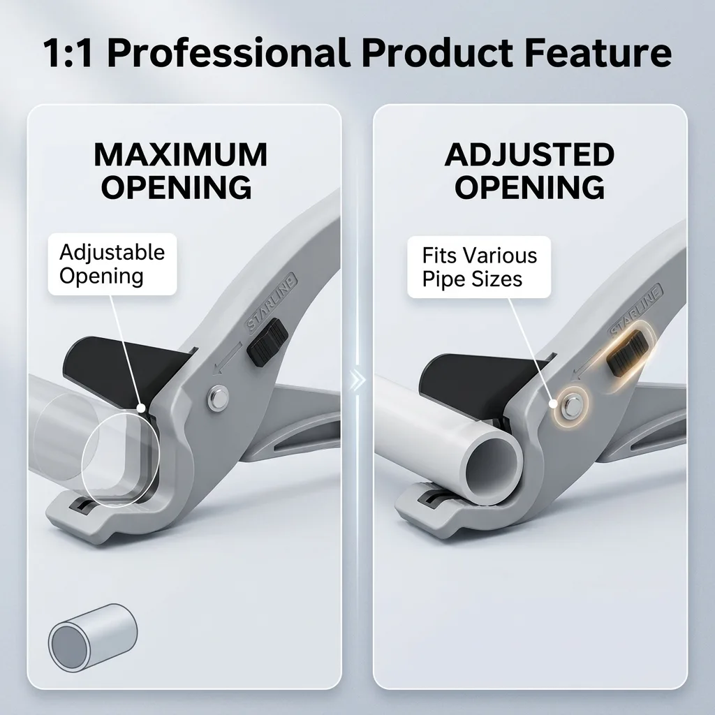 STARLINE Industrial Grade Stainless Steel Manual Rotary PPR/PVC Pipe Cutter Scissors with Warranty image 7