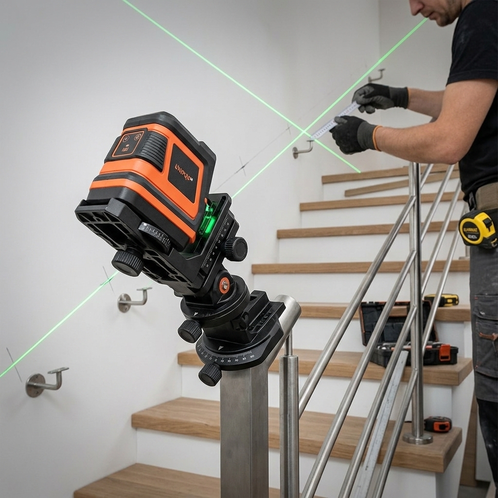 Starline Professional Industrial DIY 3D Laser Level 16 Self-Leveling Cross Line Vertical Horizontal Green Light Pointer 50m DC