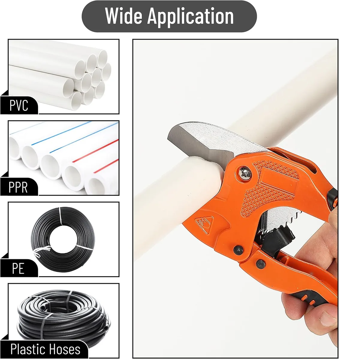 Ratcheting Clamp On Pvc Pipe Cutter with 14 Capacity image 4
