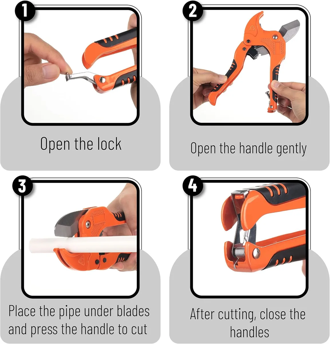 Ratcheting Clamp On Pvc Pipe Cutter with 14 Capacity image 6