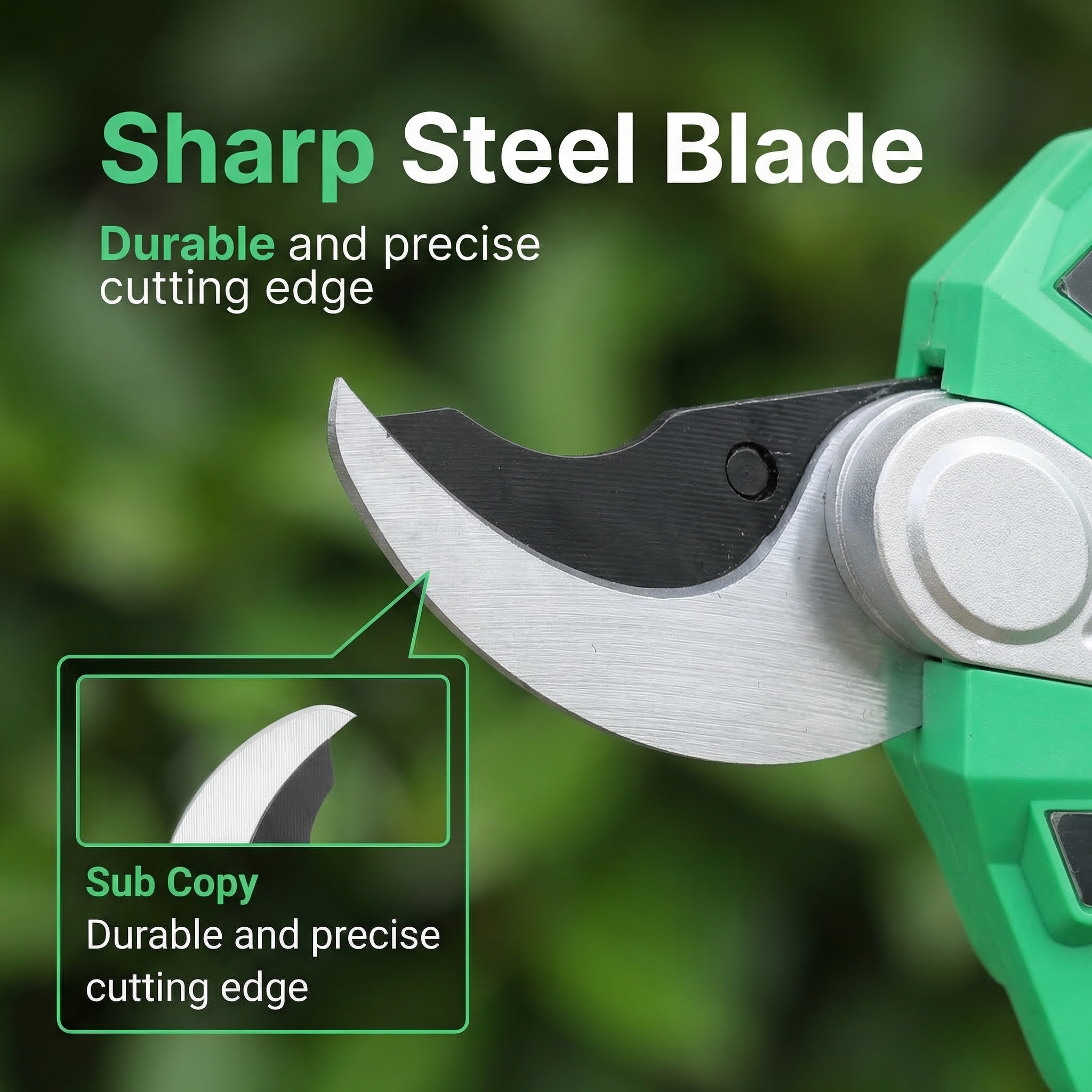 STARLINE STL-RTC25A Upgraded Electric Pruning Shears 1.4" Cutting Diameter Cordless LCD Display Brushless Motor 2000mAh*2 Ball image 5