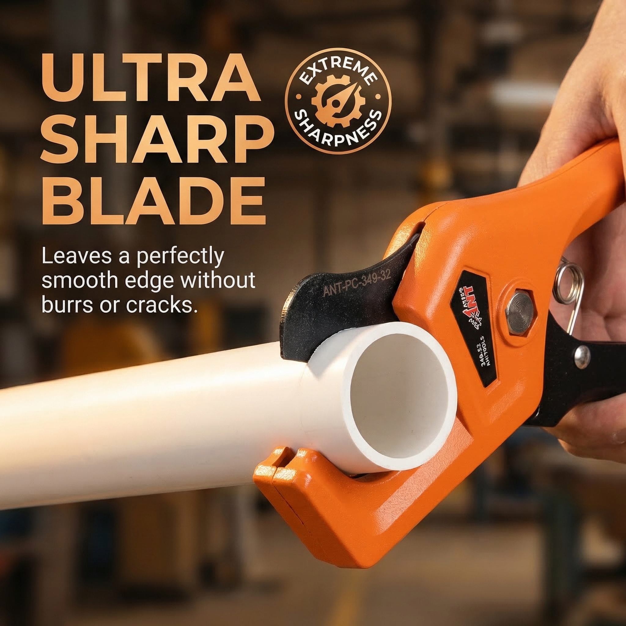 Starline STL-RTC34932A Manual Rotary Pipe Cutter Die-Cast Aluminum Handle Body 65Mn Blade HRC55 Quick-Change Design DIY image 3