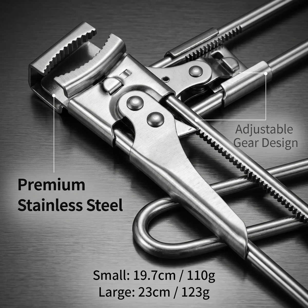 German-imported Stainless Steel Lid Opener Rotary Manual Multi-functional Adjustable Can Opener Non-slip Grip Opening Bottle image 6