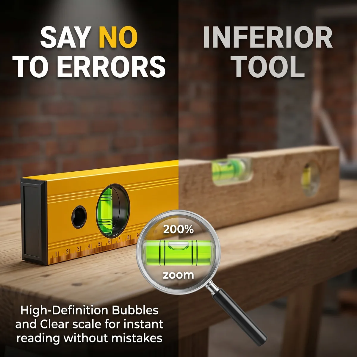 Spirit Level Set 3-Piece Aluminum 0-400mm \ image 5