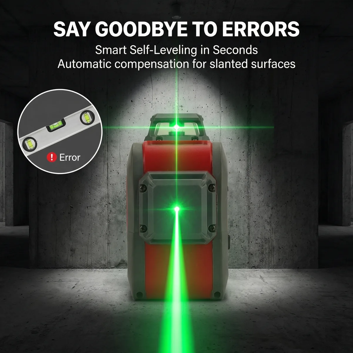 3d Laser Level 16 Line Self Leveling Cross Line Vertical image 4
