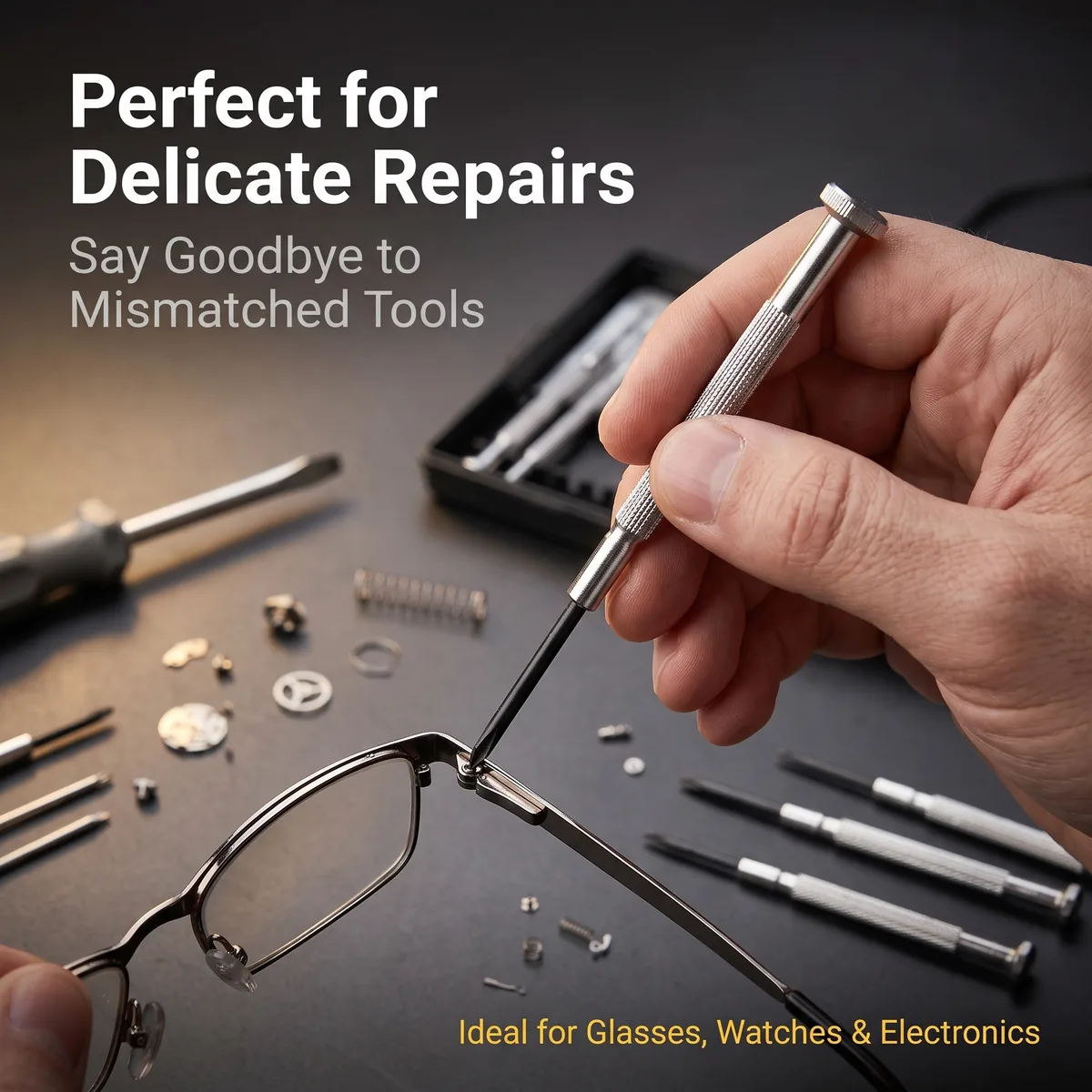 Screwdriver Set Repair Mini 11-Piece Chromeplate image 6