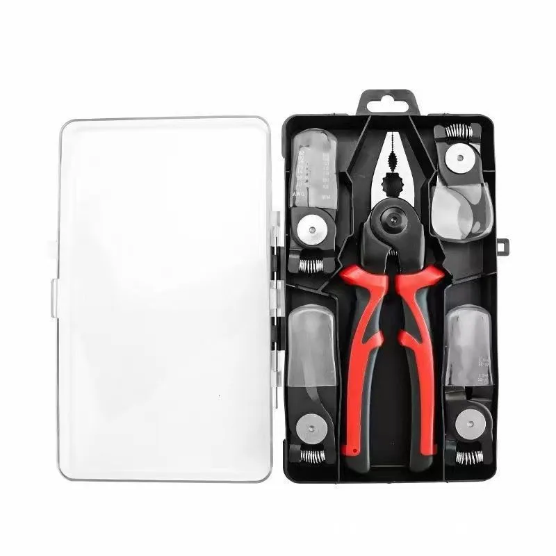 Crimping Pliers Tool Kit Set 5-in-1 Carbon Steel Interchangeable image 5