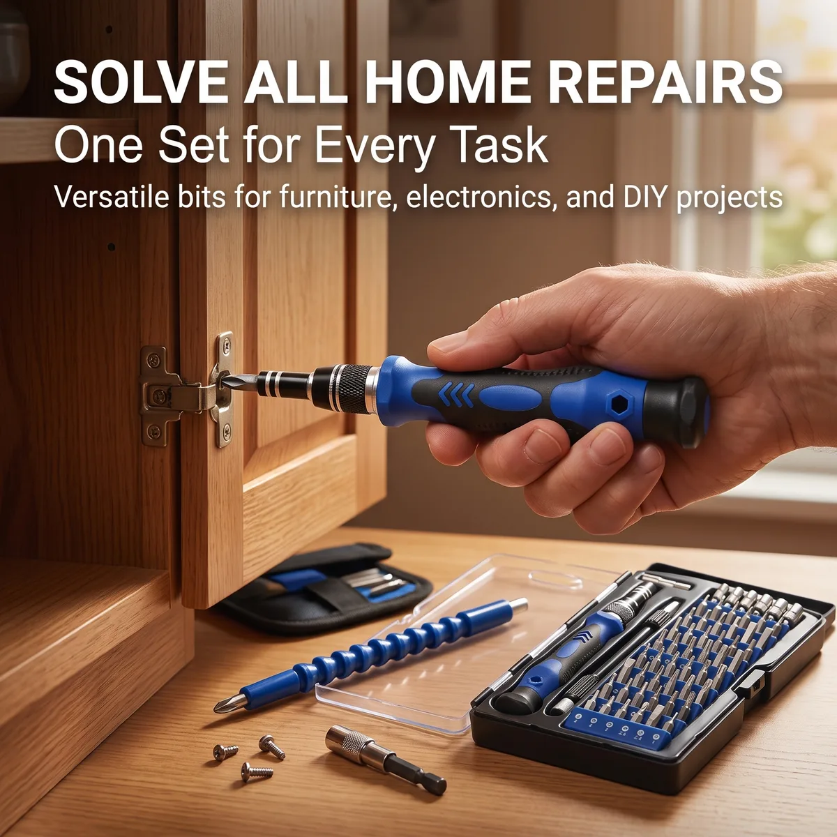 Screwdriver Set Bit Repair 58-in-1 Plastic Unique image 4