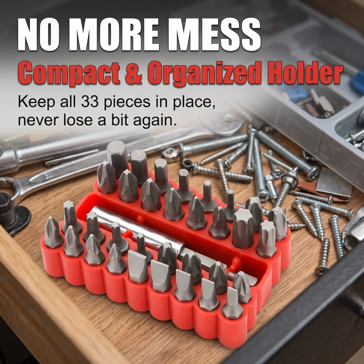 Screwdriver Set 33PC 6.8mm Steel Solid image 6