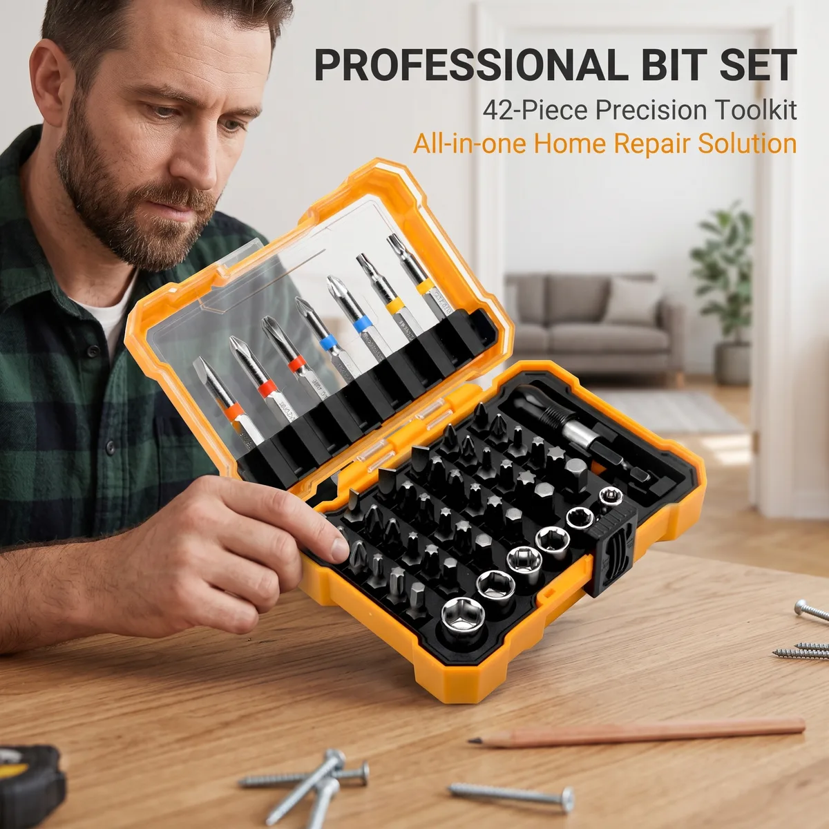 Screwdriver Bit Set Bits 50-Piece Steel Rainbow image 6