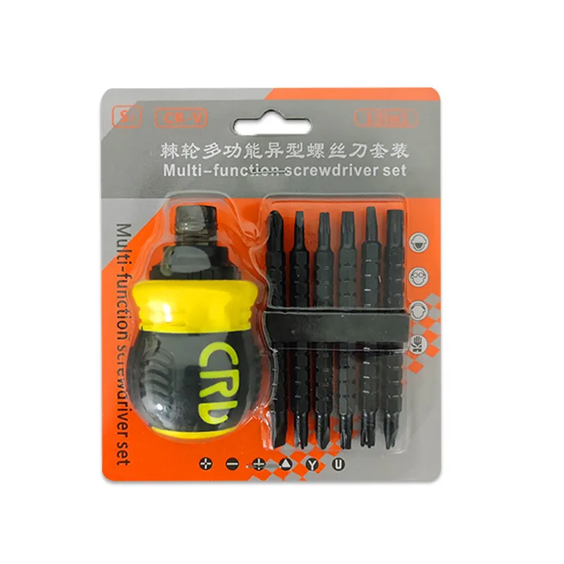 Screwdriver Set Bits Handle 7-in-1Flathead 7 Steel Telescoping image 3