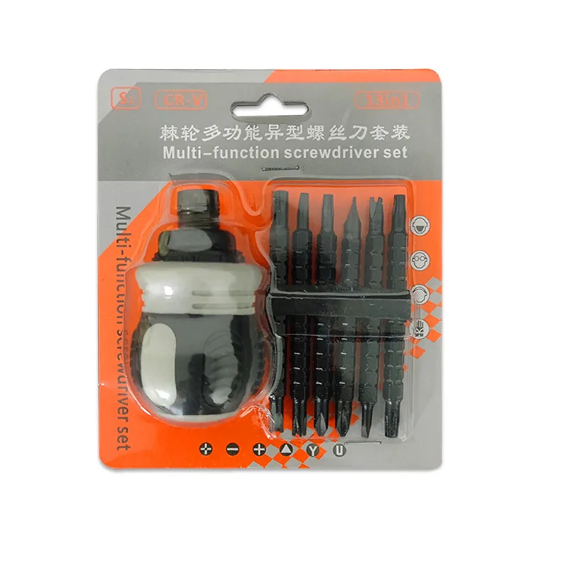 Screwdriver Set Bits Handle 7-in-1Flathead 7 Steel Telescoping image 4