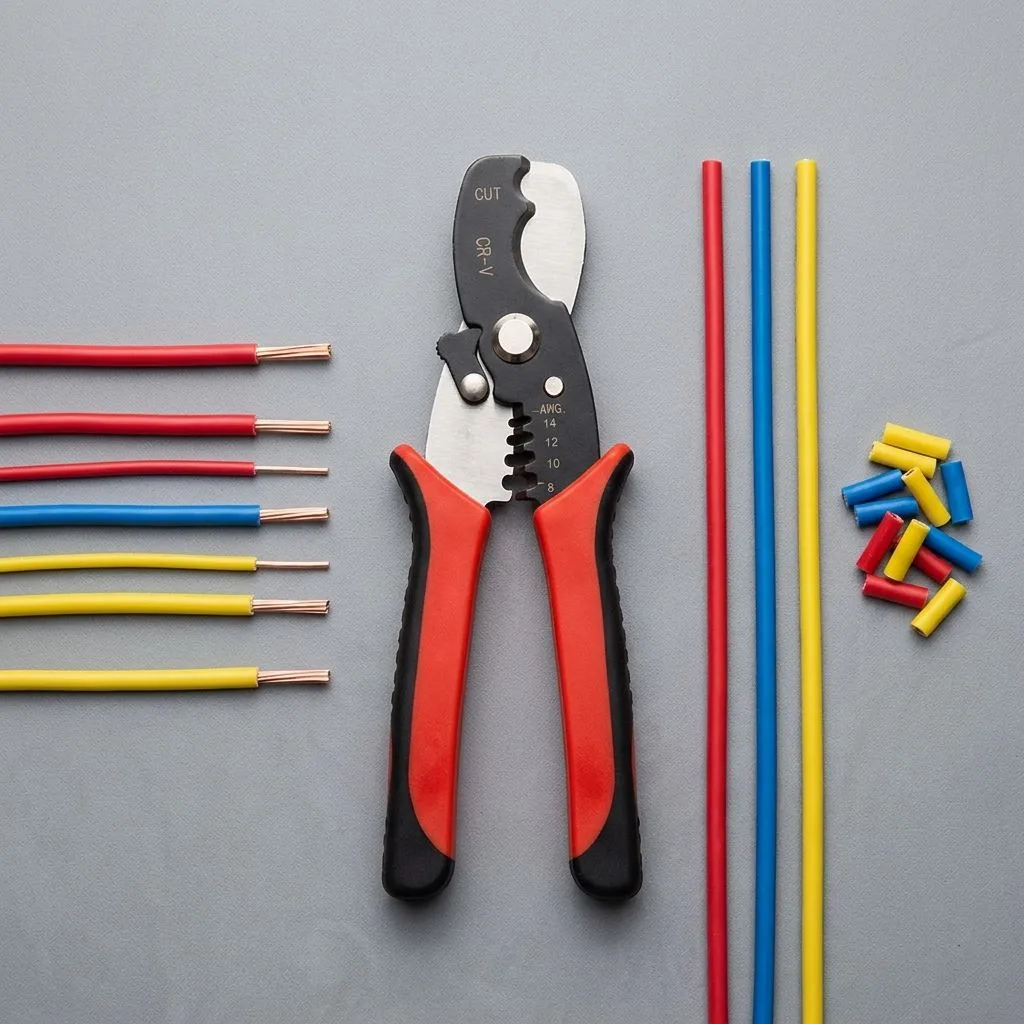 Ergonomic Anti-slip Steel Plastic Molded. Multi-Purpose Cutting Tool for Home Industry. Precision Stripping Clean Cut Metric image 3