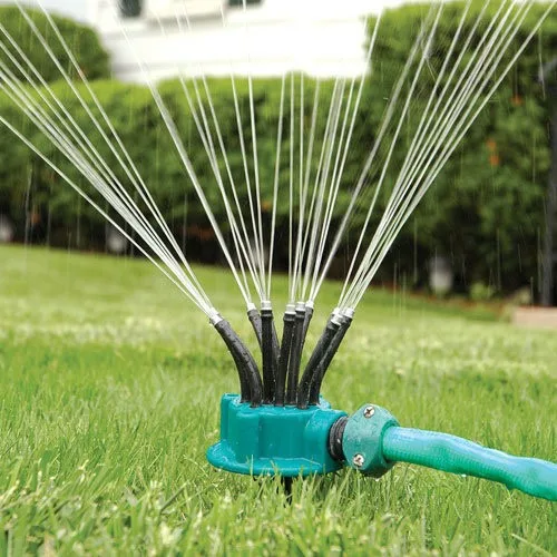 Cross-border Bestseller 360 Garden Automatic Multi-head Hexagon Head Sprinkler Watering Nozzle Gardening Tool Irrigation Spray image 4
