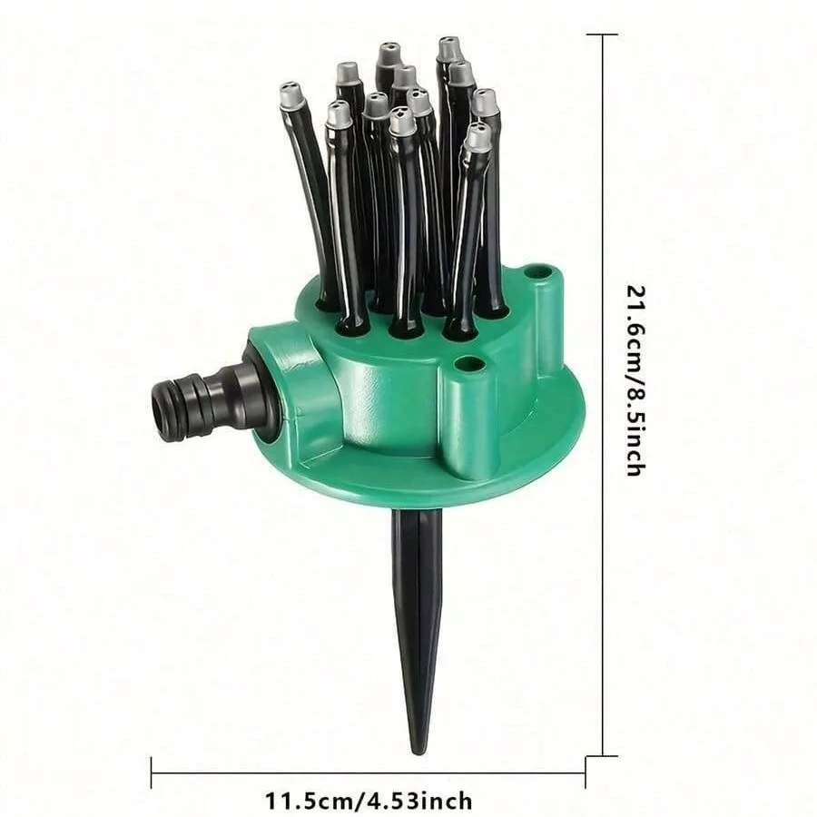 Cross-border Bestseller 360 Garden Automatic Multi-head Hexagon Head Sprinkler Watering Nozzle Gardening Tool Irrigation Spray image 5