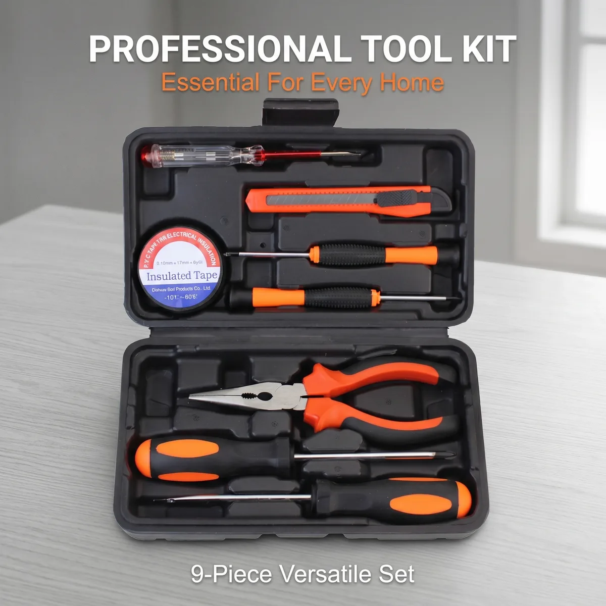 Home Hardware DIY Hand Tool Kit Multi-Purpose Phillips Flathead Screwdriver Set Including Wrench Angle Grinder Carbon Steel Hard image 4