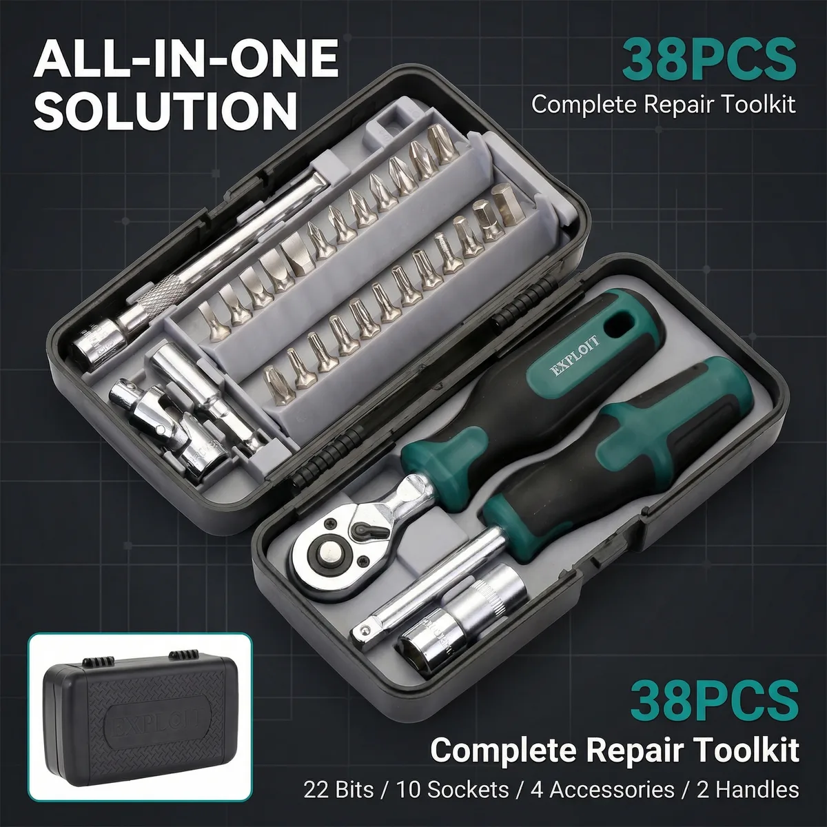 Phone Repair Screwdriver Holder 40pc Plastic Computer image 3