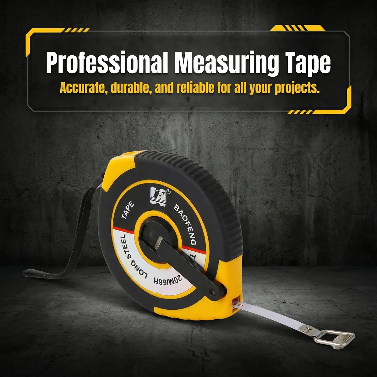 Portable 30M Dual Scale ABS Backpacking Measure Tape for Hiking & Landscaping Retractable & Smooth Measurement System image 3
