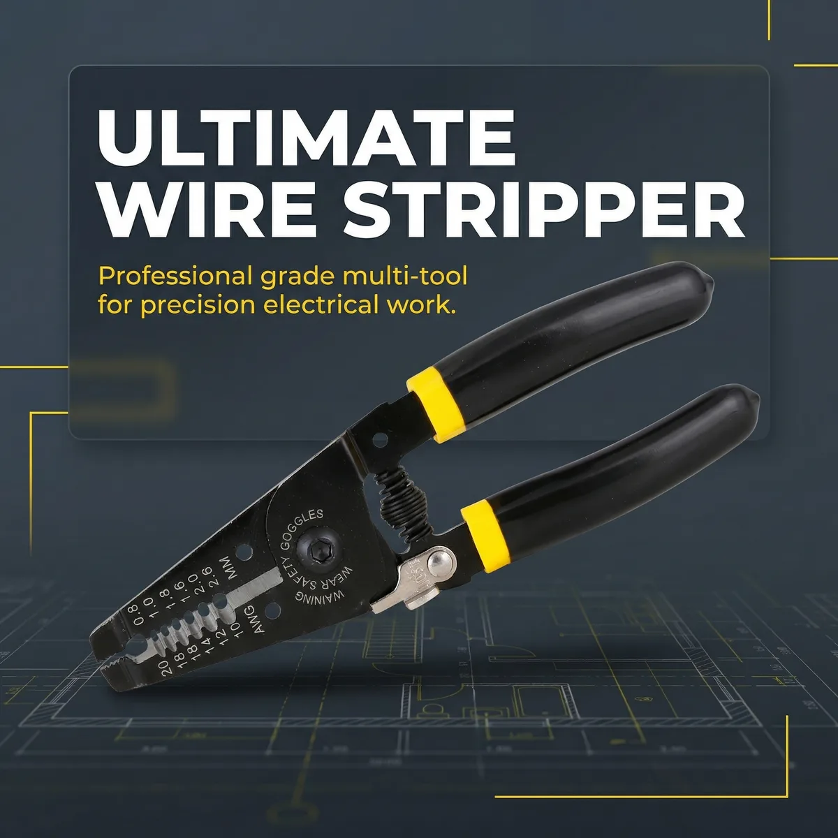 Stripper Pliers Handle Tool Steel Curved image 4