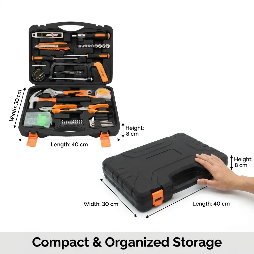 Portable Auto Repair Household Hand Tool Set Universal Hardware Combination Kit Customizable OEM Support 108Piece image 3