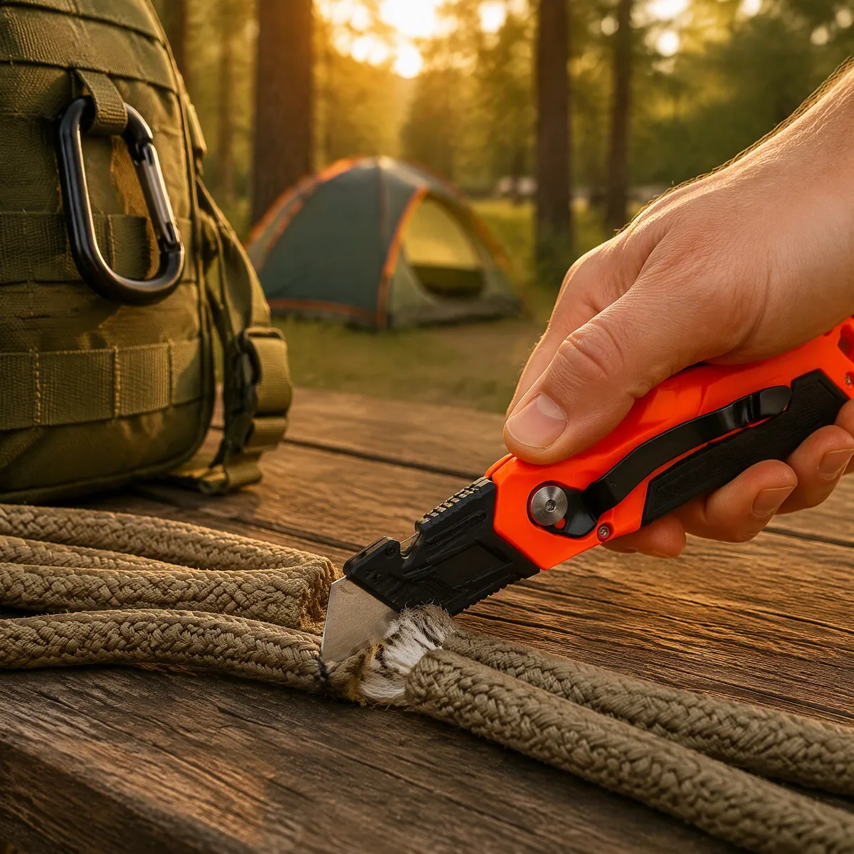 Utility Knife Handle Blades 5 Stainless Steel Foldable image 7
