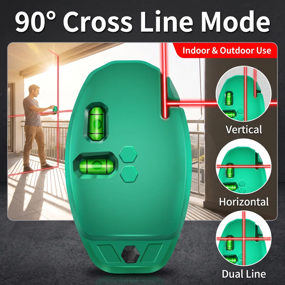 Laser Level Marking Tool 90-degree Infrared image 6