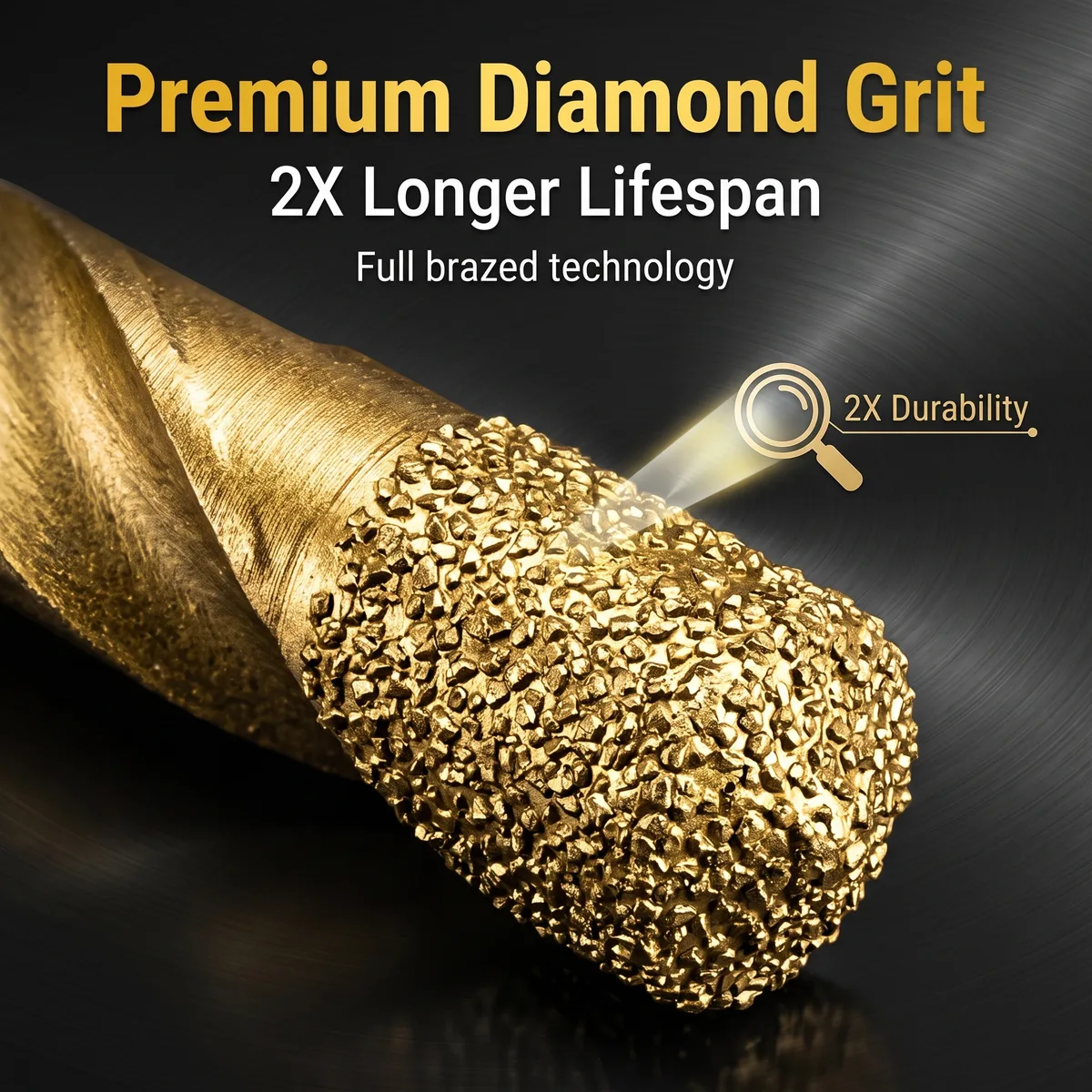 All-ceramic Tile Waterless Core Drill Bit Dry-Drilling Diamond Hex-Shank Hand-Held Electric Drill Brazed Grinding Set Drilling image 5