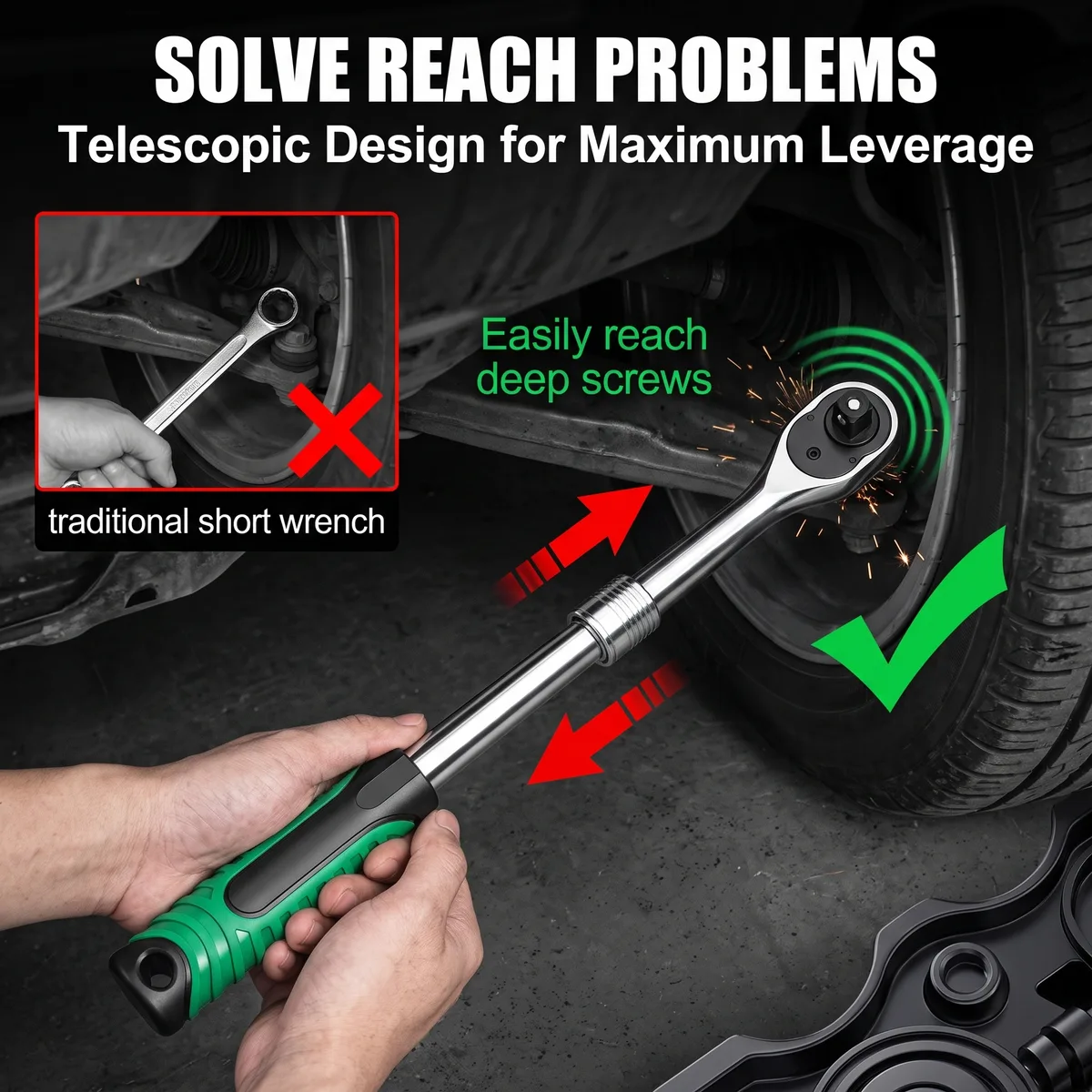 Torque Wrench Socket Ratchet 72-tooth Small image 5