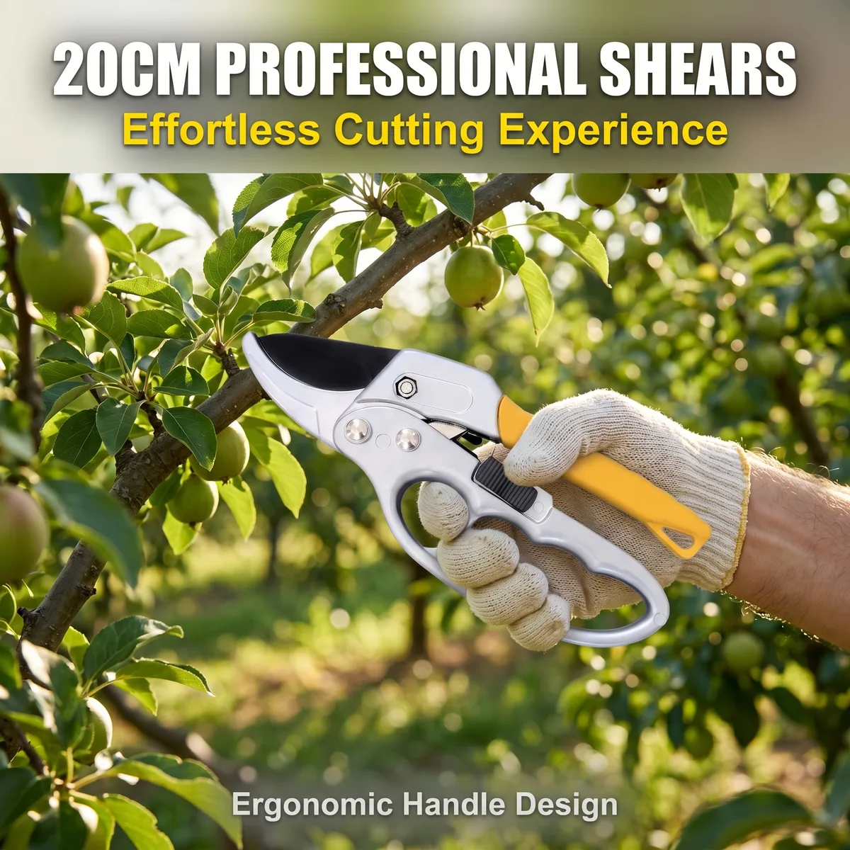 Garden Pruning Shears-Ergonomic Segmented Design for Flower Branch Trimming Fruit Tree Limb Pruning Must-Have Tool for Floral image 6