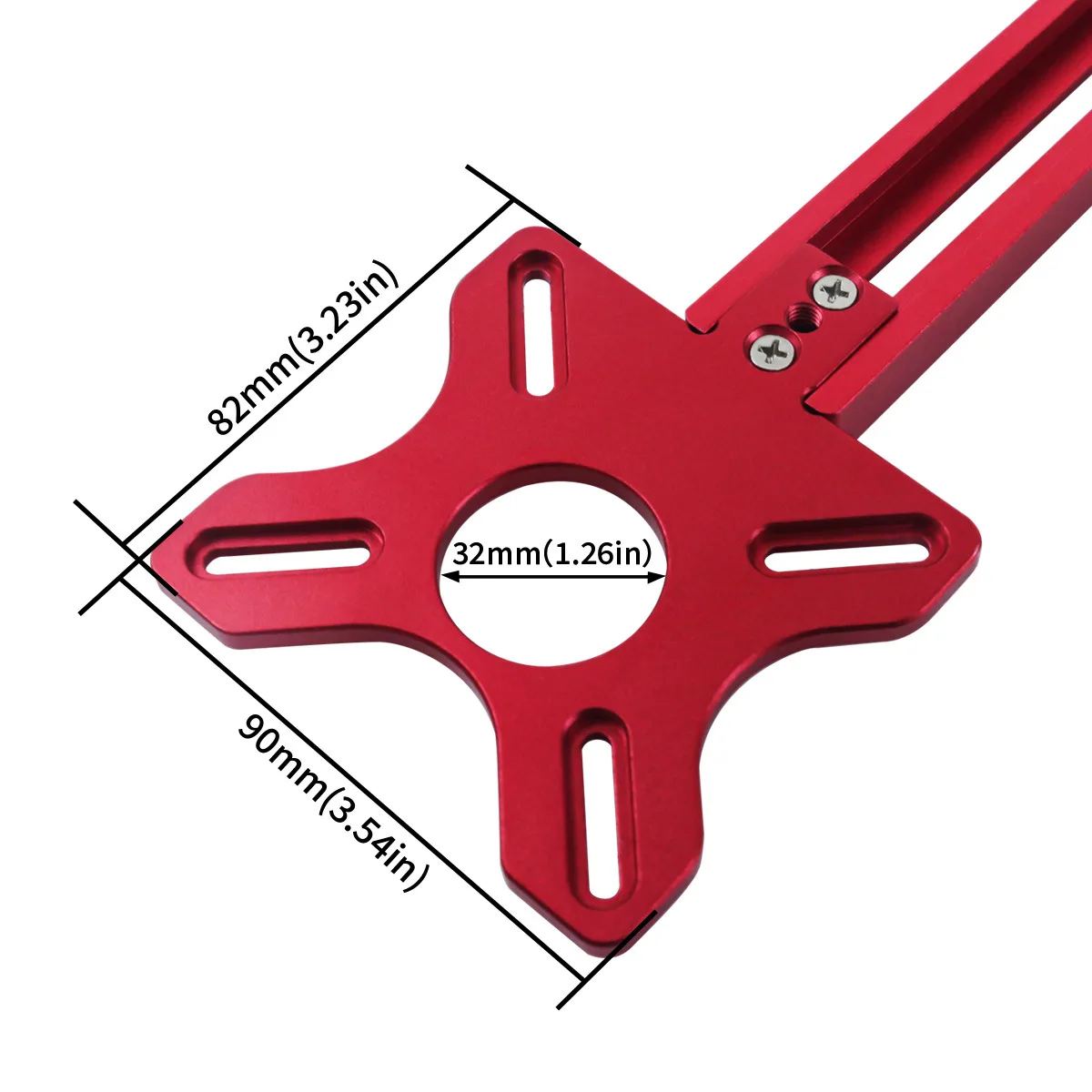 Aluminum Alloy Router Circle-Cutting Kit Featuring Full Set Wear-resistant Adjustable Foldable Stop Blocks Extra-thick Design image 4
