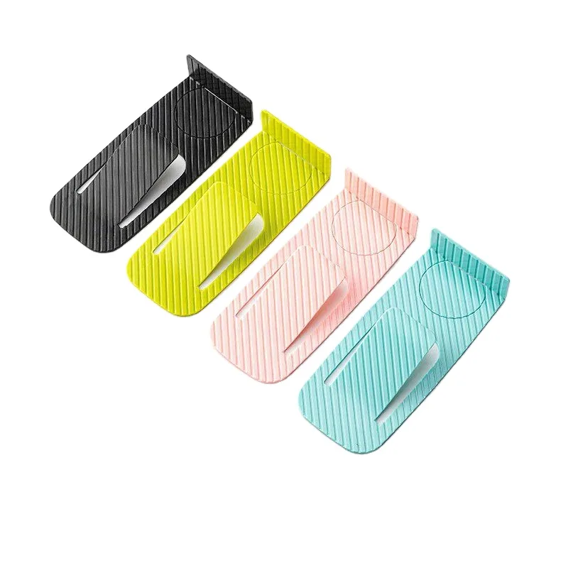 No-drill Mobile Door Stop Toilet Door Magnet Bedroom Door Holder Invisible Ceiling-mounted Door Blocker No Finish image 2