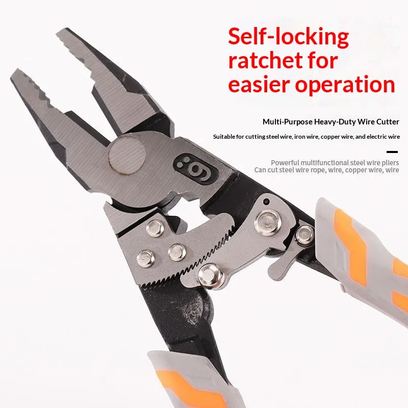 Cutters Ratchet 9-inch Carbon Steel Electricians image 6