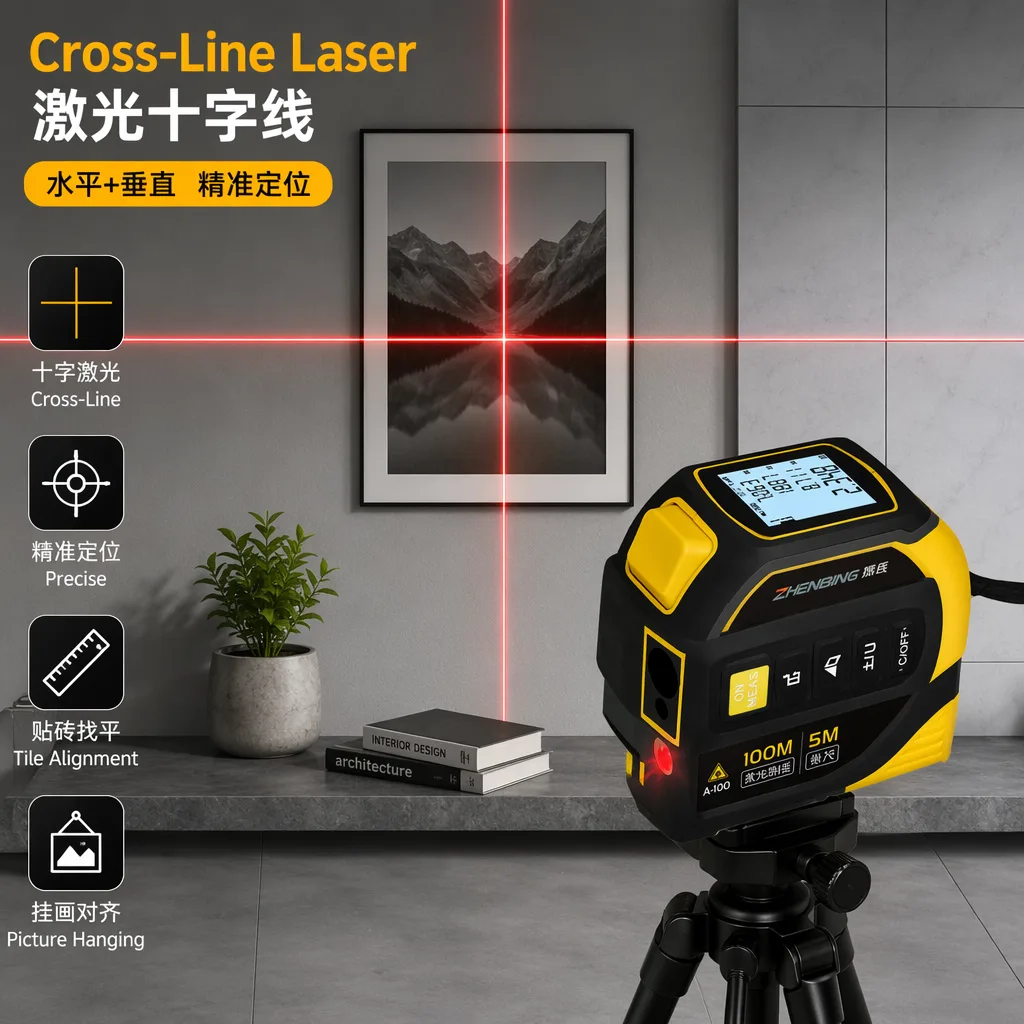 Tape Measure Measuring Level 40m 5m Laser image 4