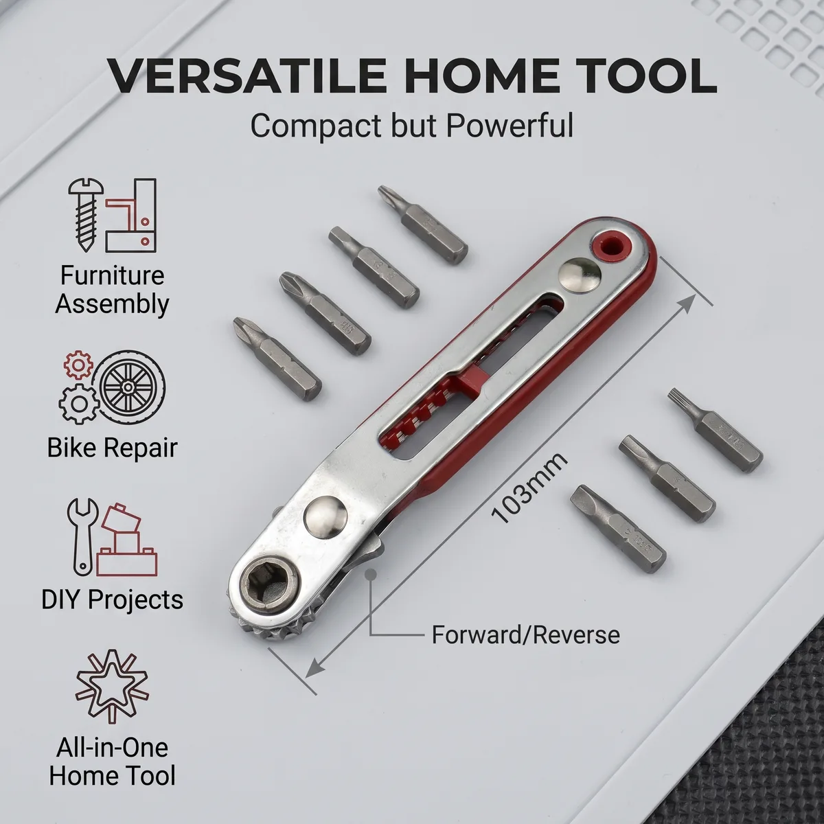 Ratchet Wrench Hex Key Mini Crosshead image 7