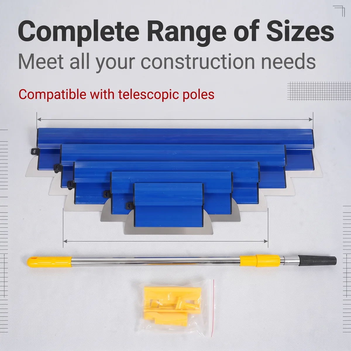 Thickened Stainless Steel Adjustable Grout Removal Tool with Leveling Function Flat Blade Multiple Sizes Available image 6