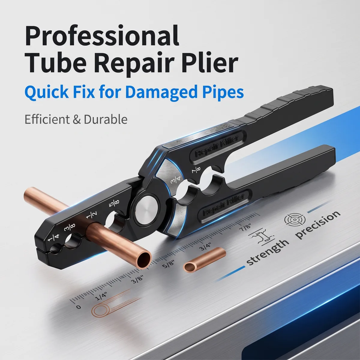 Pipe Repair Pliers CT-301 Aluminum Alloy Sizing image 3