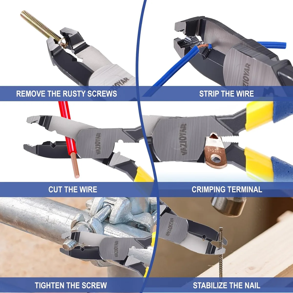 Screw Pliers Screws Chrome Vanadium Crimping image 4