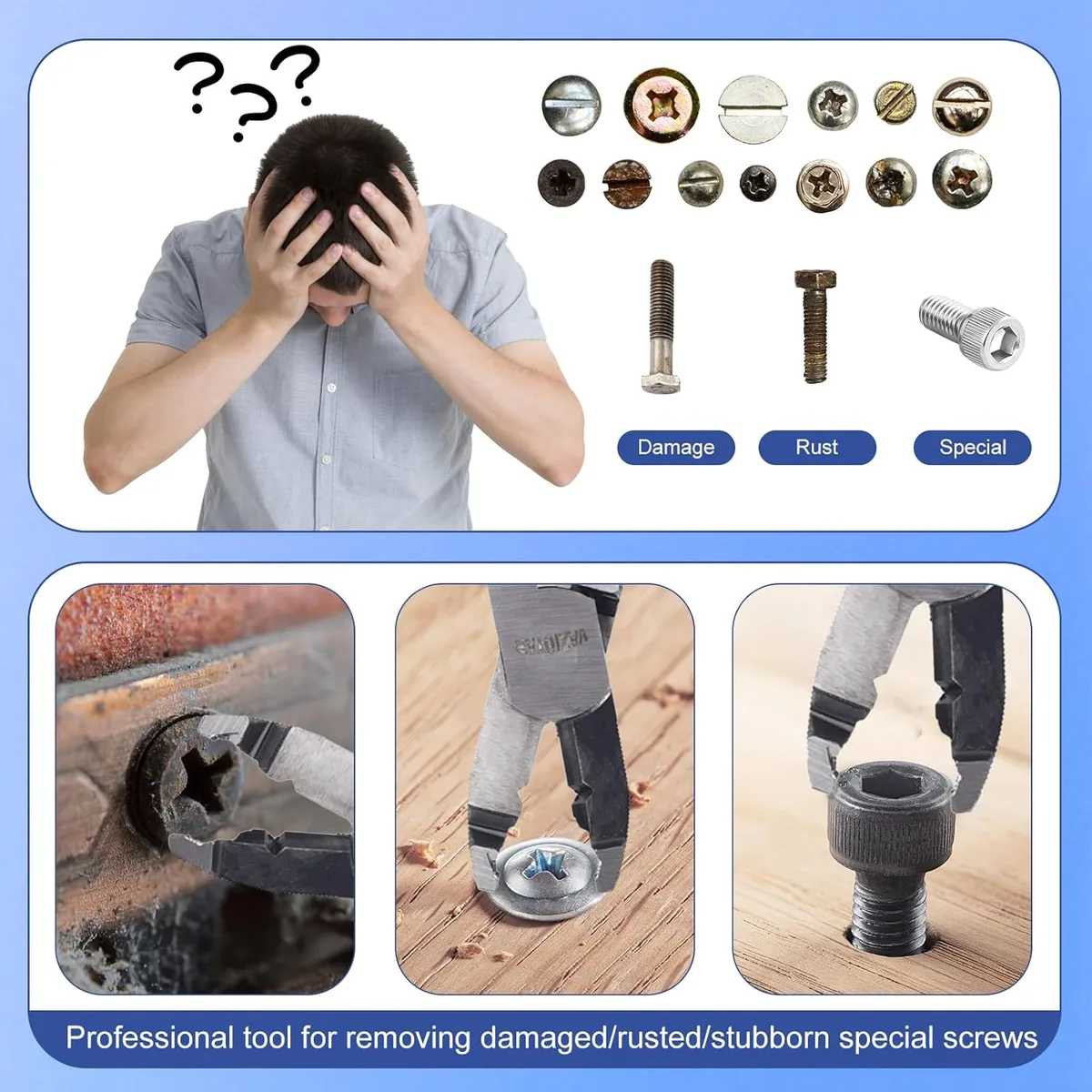 Screw Pliers Screws Chrome Vanadium Crimping image 6