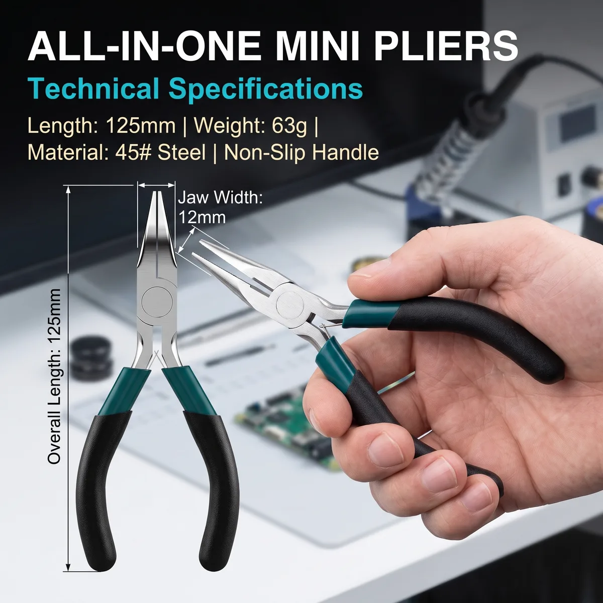Pliers Handles 45 5-inch Steel Rubber Bend image 7