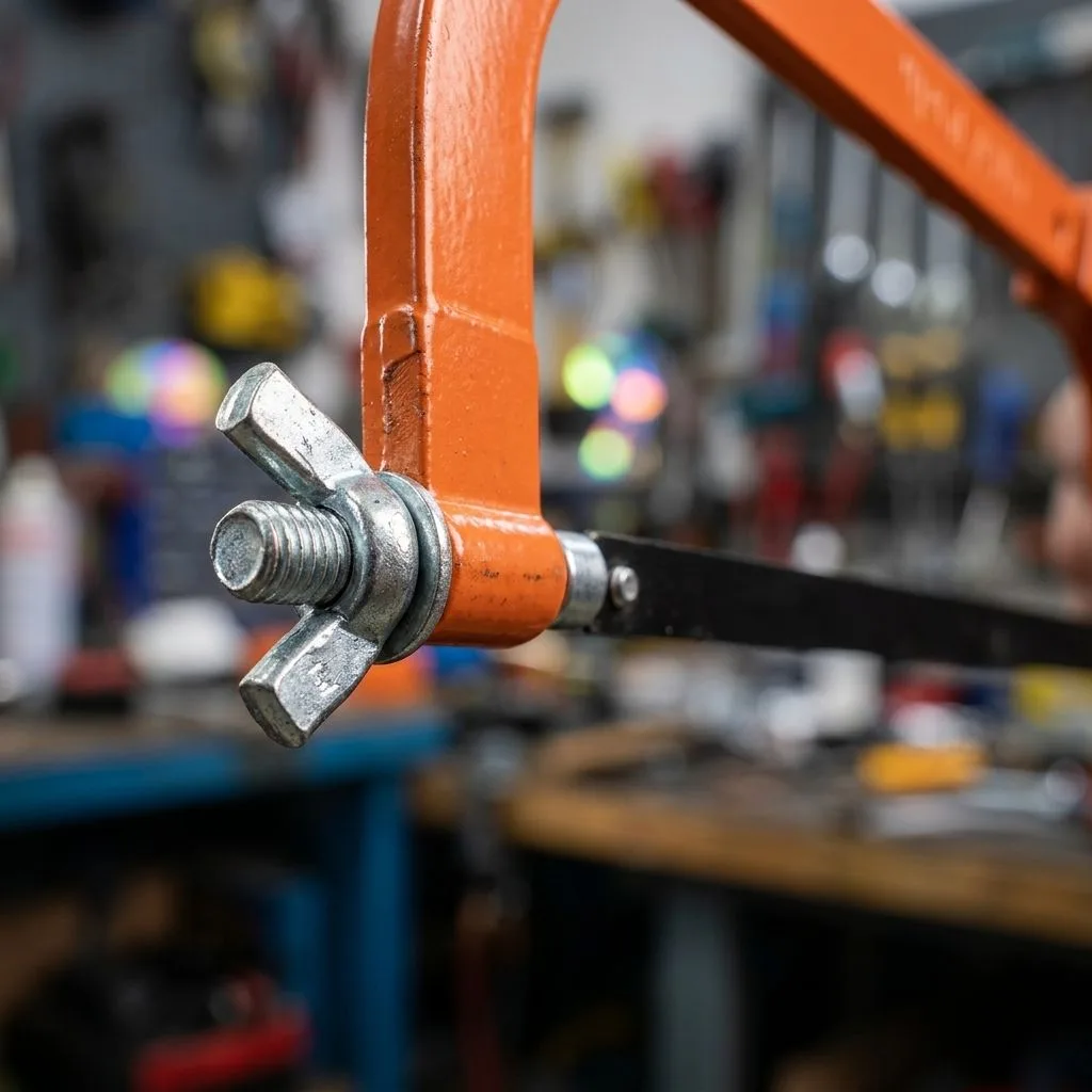 Adjustable Steel Frame Ratchet-type Hand-pull Model Mini Manual Cutting Hacksaw Framewholesale Manufacturer image 5
