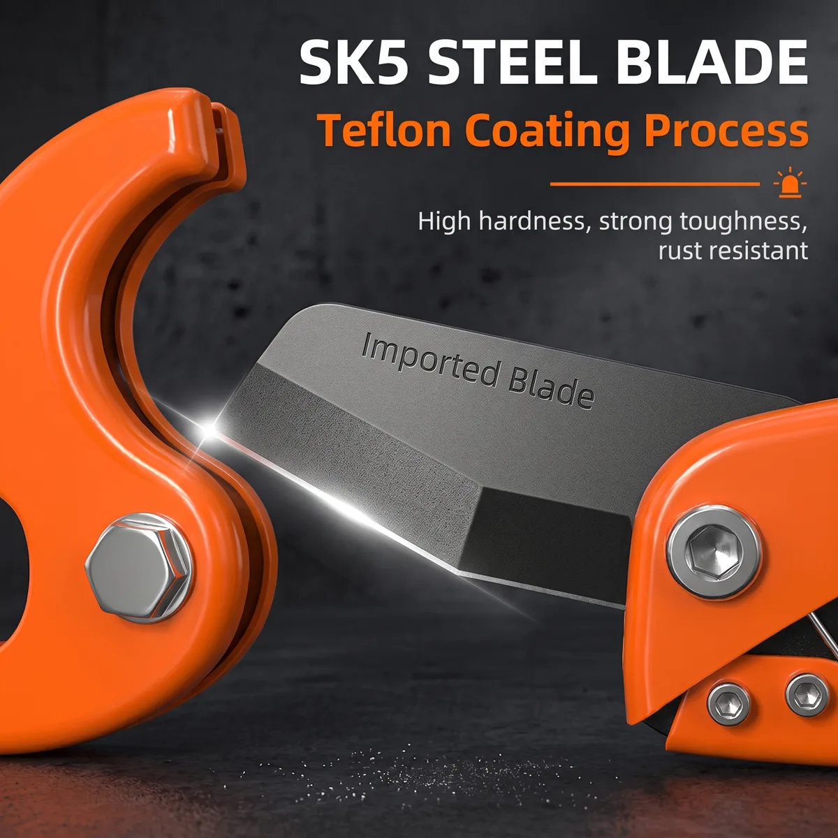 DIY Lightweight SK5 PVC Pipe Tool Quick-Action Wrench Cutter Knife Scissors & PPR-Specific Shears STL-SG2057 image 6