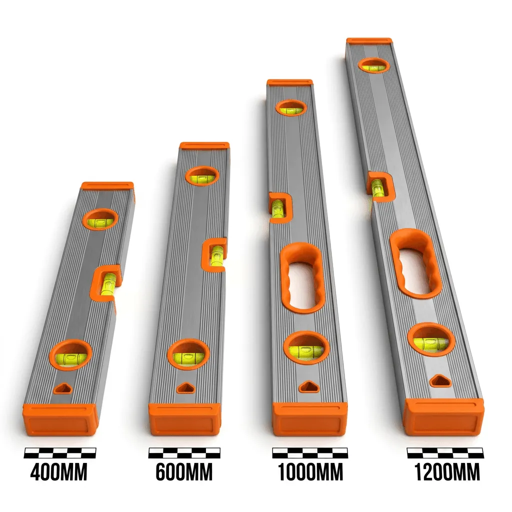 Spirit Level Box Set 4-Piece Aluminum Beam 600mm \