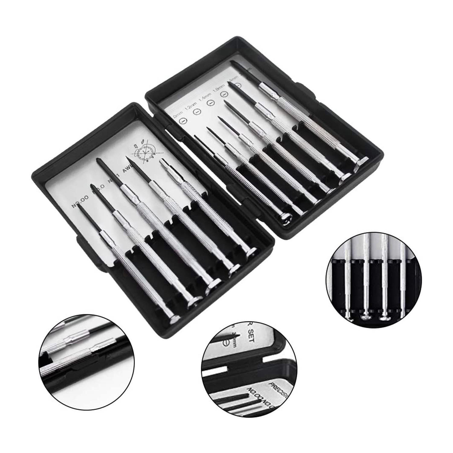 Screwdriver Set Repair Mini 11-Piece Chromeplate