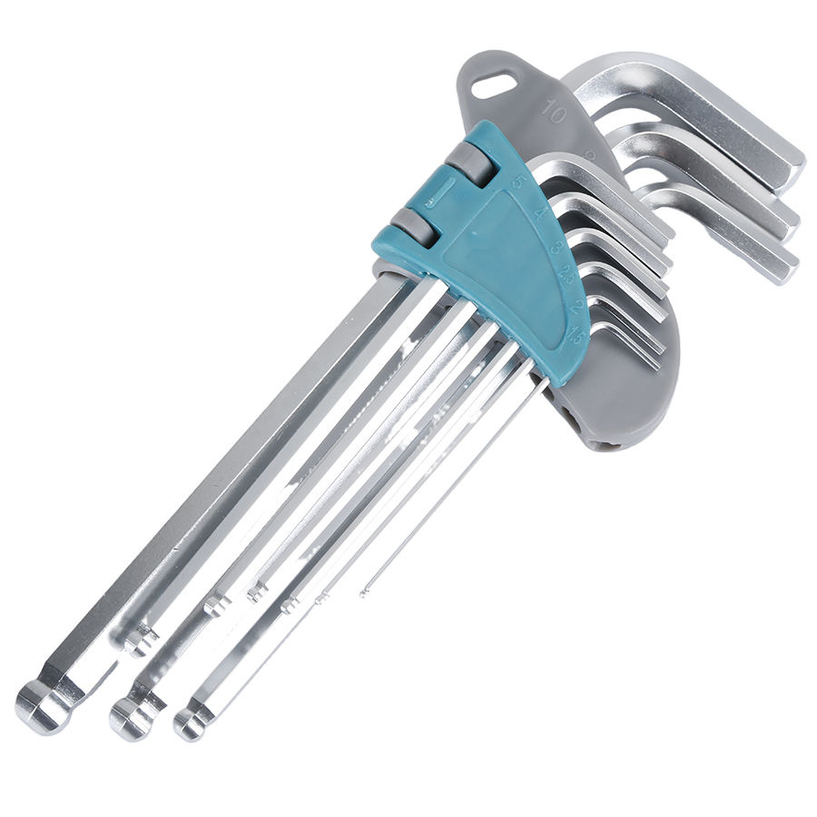 Metric Allen Torx Wrench Set Chrome Vanadium Steel Plastic Handle