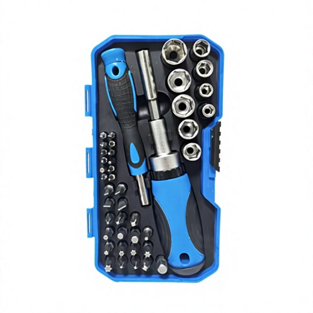 Screwdriver Set Ratchet Hex 44pieceMulti-Function Plastic Flathead